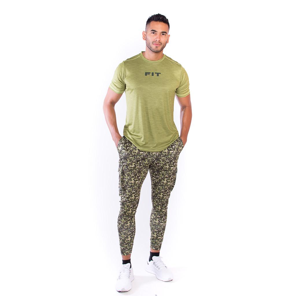 Playera Verde Masc Fit - ActiveWear